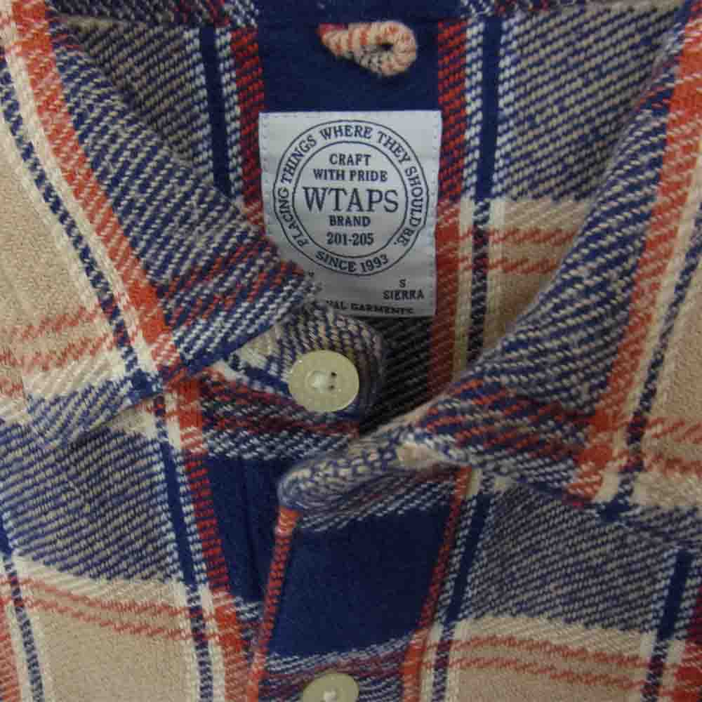 WTAPS ダブルタップス 151GWDT-SHM04 UNION L/S ユニオン チェック フランネル 長袖 シャツ マルチカラー系 S Sierra【中古】
