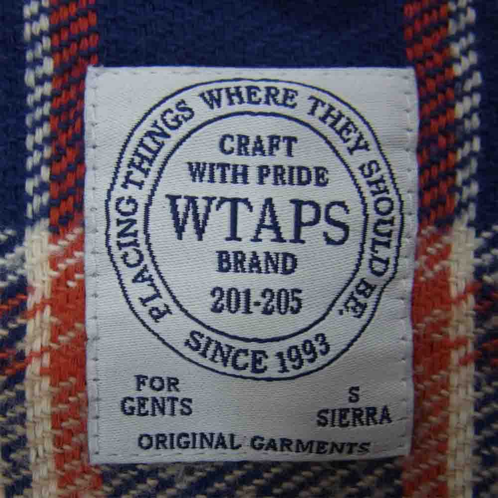 WTAPS ダブルタップス 151GWDT-SHM04 UNION L/S ユニオン チェック フランネル 長袖 シャツ マルチカラー系 S Sierra【中古】