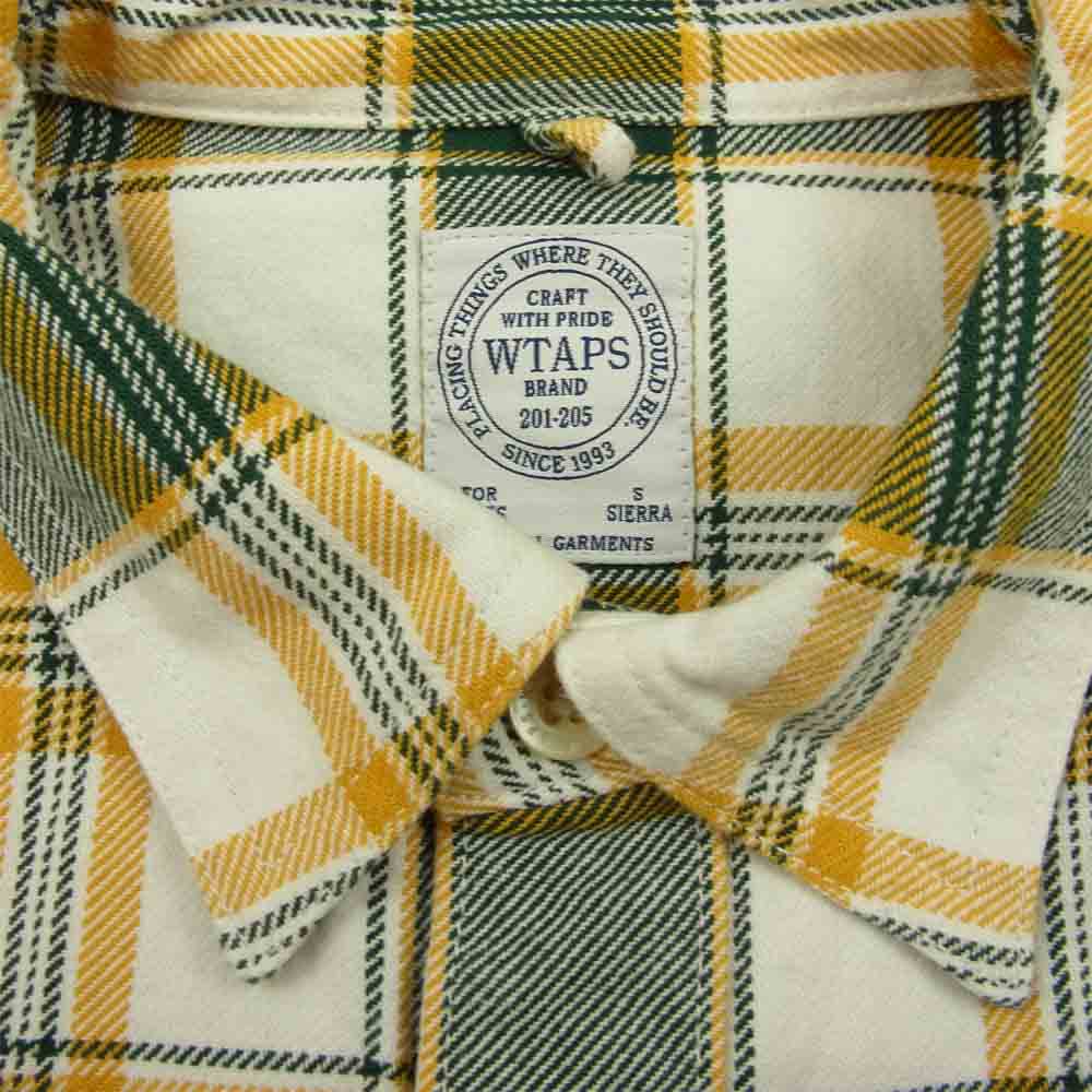 WTAPS ダブルタップス 161GWDT-SHM04 UNION L/S ユニオン チェック フランネル 長袖 シャツ マルチカラー系 S Sierra【中古】