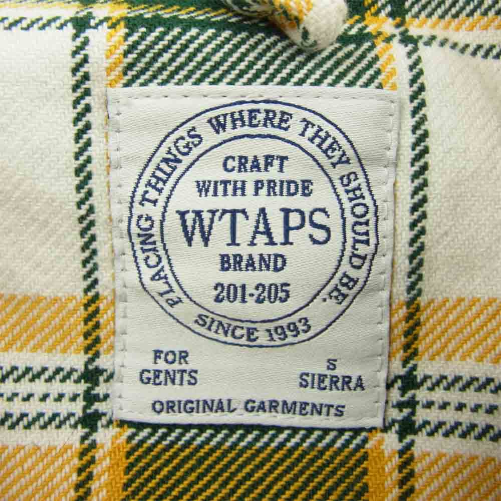 WTAPS ダブルタップス 161GWDT-SHM04 UNION L/S ユニオン チェック フランネル 長袖 シャツ マルチカラー系 S Sierra【中古】