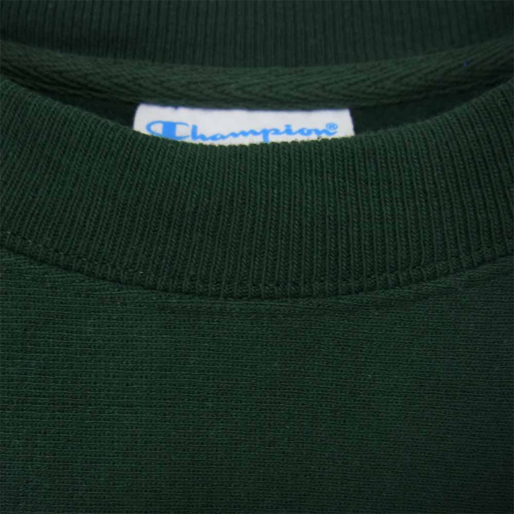 モマ × Champion チャンピオン リバースウィーブ スウェット トレーナー  グリーン系 M【中古】