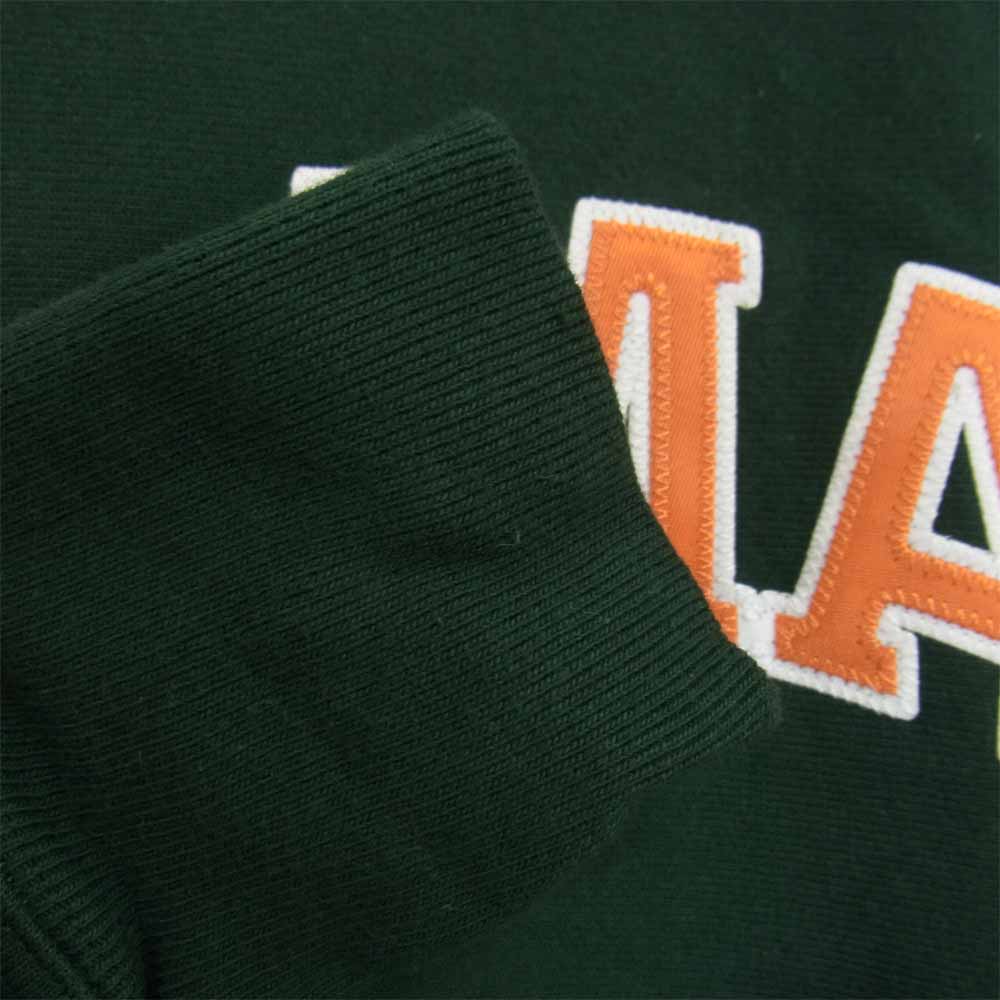 モマ × Champion チャンピオン リバースウィーブ スウェット トレーナー  グリーン系 M【中古】