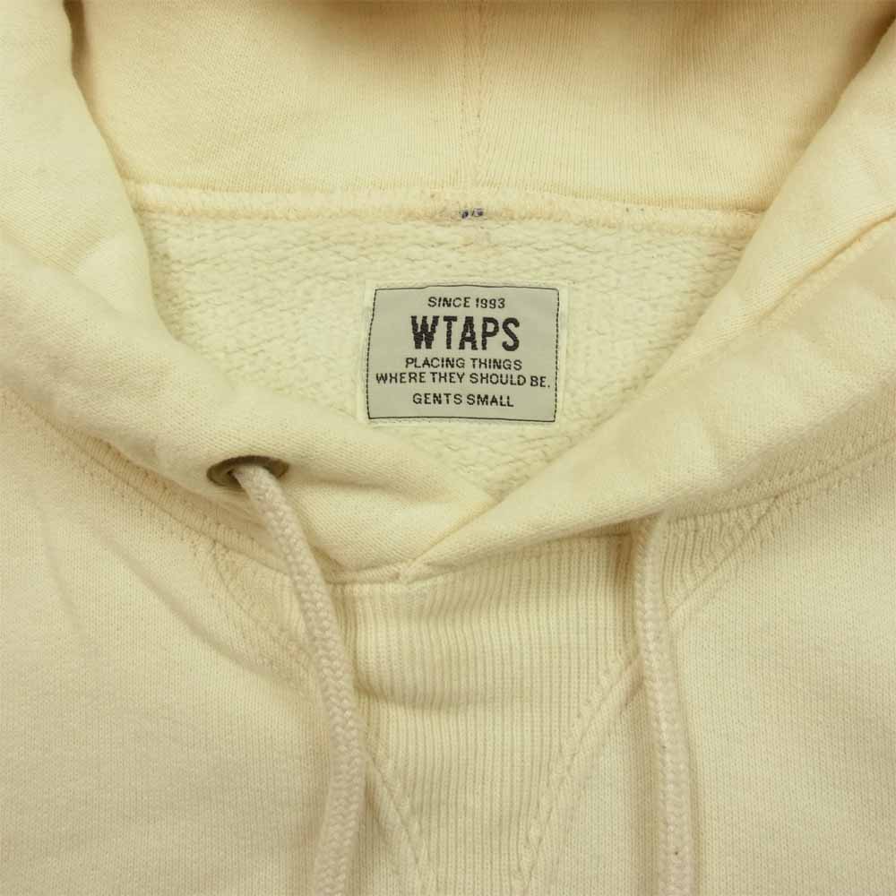 WTAPS ダブルタップス 142ATDT-CSM10 Youthful Dayz Design Hoody Sweater ユースフルデイズ ロゴワッペン デザイン フーディ― プルオーバー パーカー オフホワイト系 S【中古】