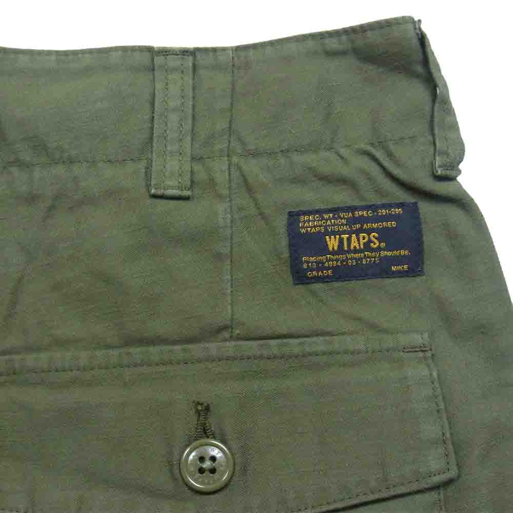 WTAPS ダブルタップス 171WVDT-PTM02 BUDS SHORTS COTTON SATIN ショーツ カーキ系 M【中古】