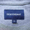 DESCENDANT ディセンダント 201ATDS-CSM11 CETUS JERSEY SS Tシャツ グレー系 L【美品】【中古】