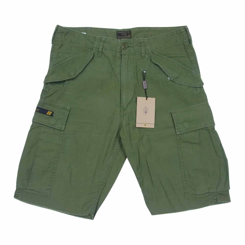 WTAPS ダブルタップス 151GWDT-PTM15 CARGO SHORTS COTTON SATIN カーゴ ショーツ カーキ系 M【中古】
