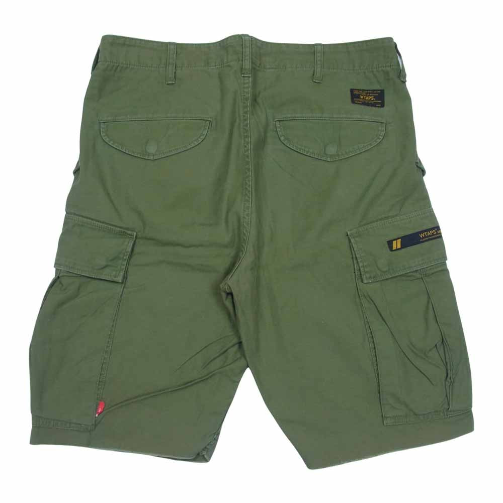 WTAPS ダブルタップス 151GWDT-PTM15 CARGO SHORTS COTTON SATIN カーゴ ショーツ カーキ系 M【中古】