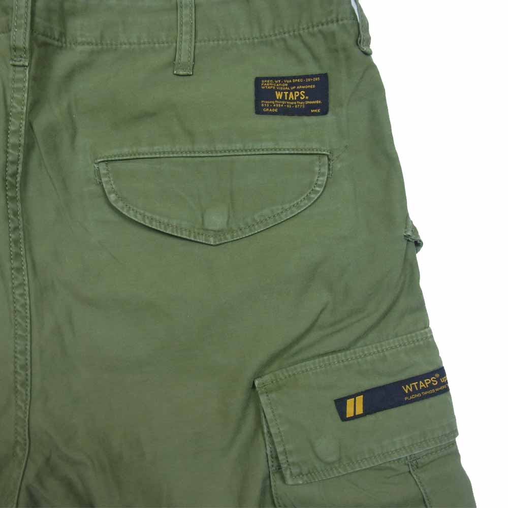 WTAPS ダブルタップス 151GWDT-PTM15 CARGO SHORTS COTTON SATIN カーゴ ショーツ カーキ系 M【中古】