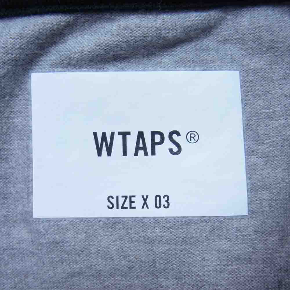 WTAPS ダブルタップス 211ATDT-CSM30 IAN RAGLAN COTTON ラグラン カットソー ブラック系 L【美品】【中古】