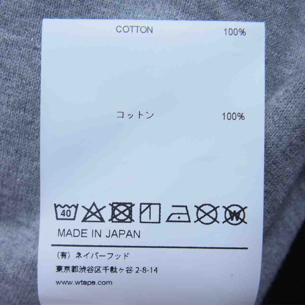WTAPS ダブルタップス 211ATDT-CSM30 IAN RAGLAN COTTON ラグラン カットソー ブラック系 L【美品】【中古】