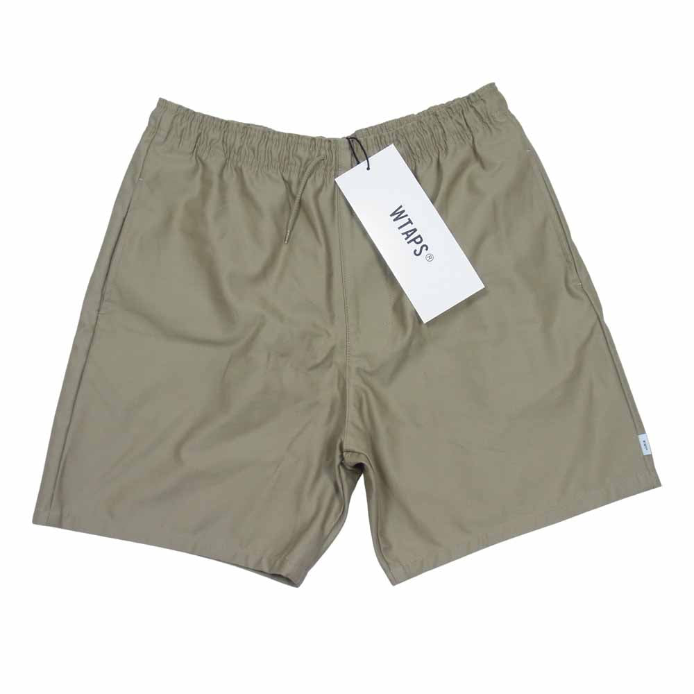 WTAPS ダブルタップス 211WVDT-PTM08 SEAGULL 01 SHORTS COTTON SATIN ショーツ ベージュ系 L【美品】【中古】
