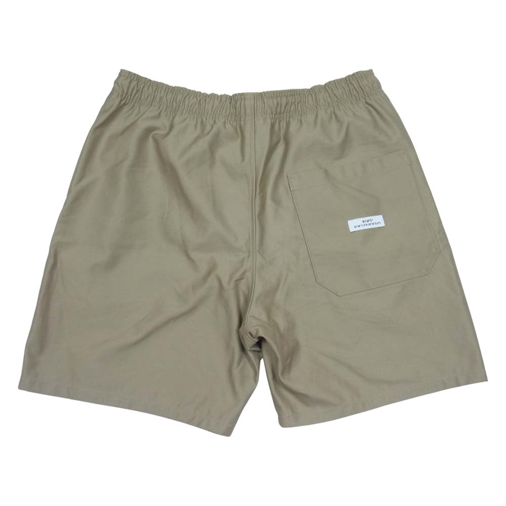 WTAPS ダブルタップス 211WVDT-PTM08 SEAGULL 01 SHORTS COTTON SATIN ショーツ ベージュ系 L【美品】【中古】