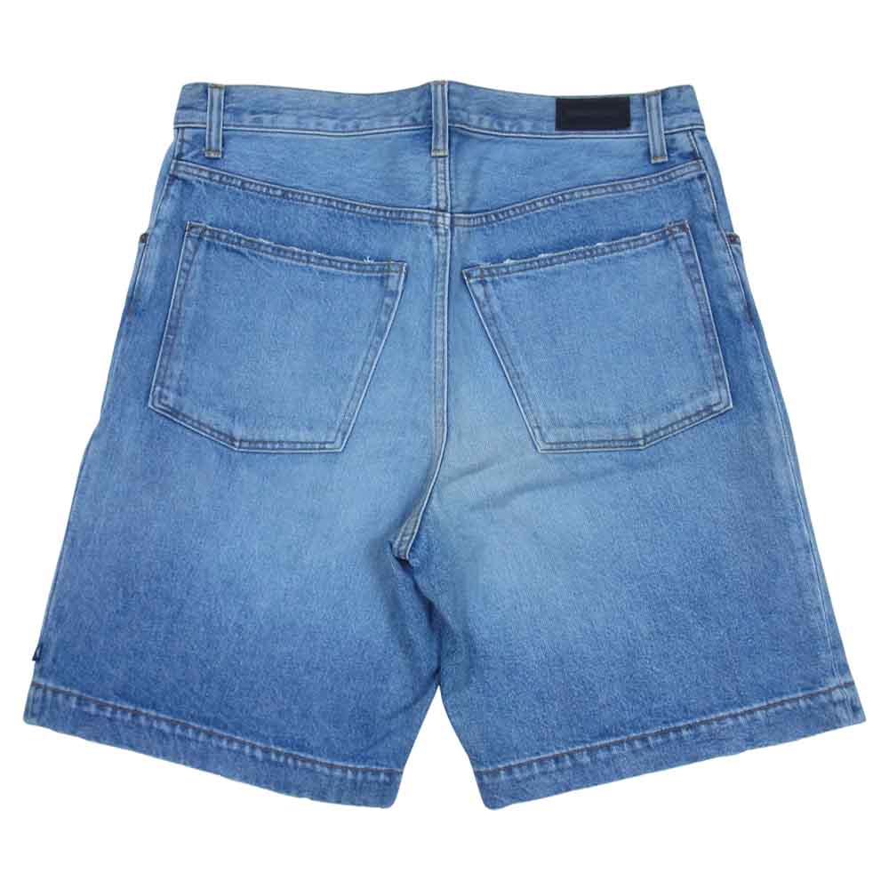 DESCENDANT ディセンダント 191WVDS-PTM07 HAMPTON DENIM SHORT 加工 デニム ショーツ インディゴブルー系 L【美品】【中古】