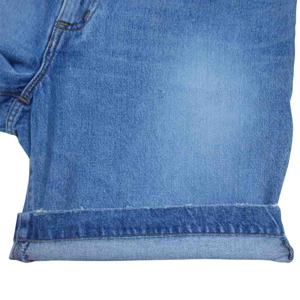 DESCENDANT ディセンダント 191WVDS-PTM07 HAMPTON DENIM SHORT 加工 デニム ショーツ インディゴブルー系 L【美品】【中古】