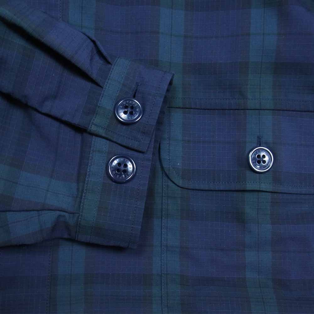 WTAPS ダブルタップス 211GWDT-SHM01 WCPO LS RIPSTOP COOL MAX チェック シャツ グリーン系 L【美品】【中古】