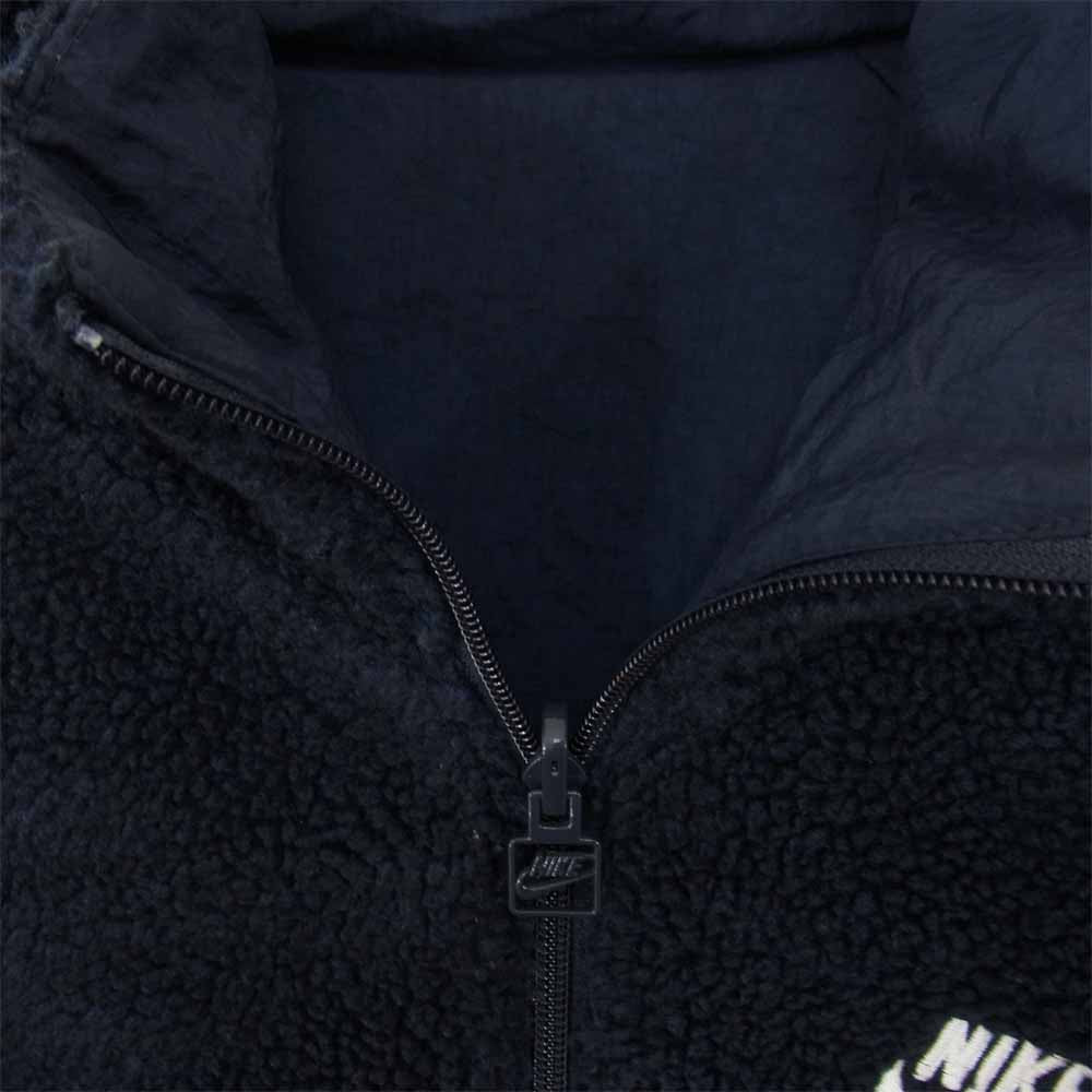 NIKE ナイキ BQ6546-410 BIG SWOOSH BOA JACKET ビッグ スウォッシュ ボア フリース リバーシブル ジャケット ネイビー系 M【中古】