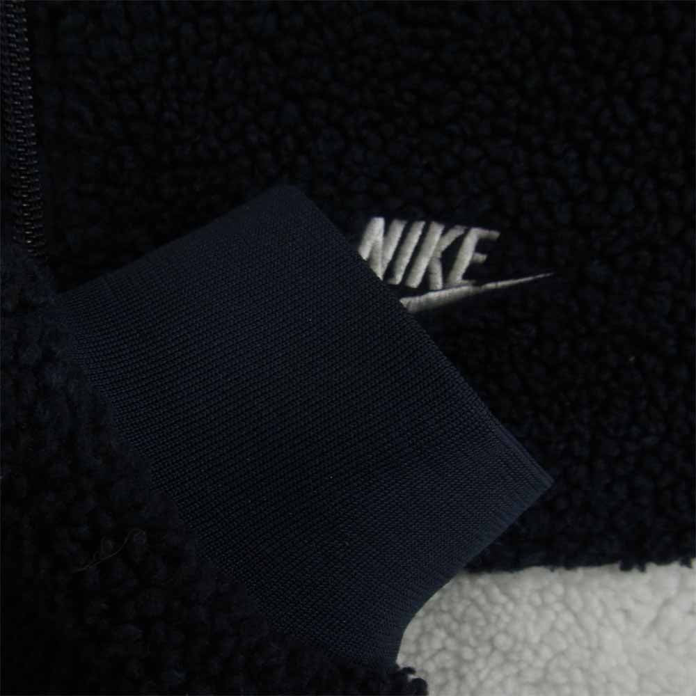 NIKE ナイキ BQ6546-410 BIG SWOOSH BOA JACKET ビッグ スウォッシュ ボア フリース リバーシブル ジャケット ネイビー系 M【中古】