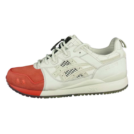 asics アシックス 1193A185-000 × MITA SNEAKERS ミタ スニ―カーズ GEL-LYTE III OG TRICO ホワイト系 レッド系 US9.5【新古品】【未使用】【中古】