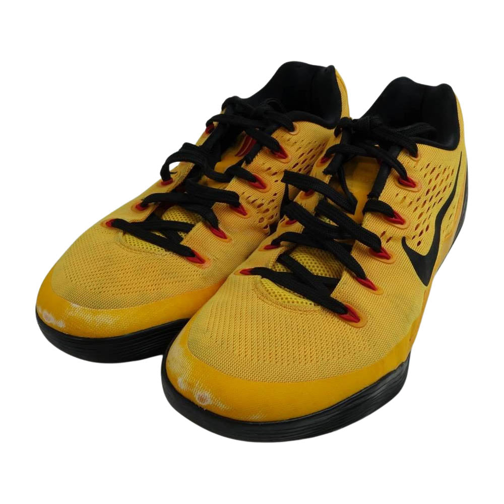 NIKE ナイキ 646701-700 KOBE 9 EM UNIVERSITY GOLD コービー ブルース リー スニーカー イエロー系 27【中古】