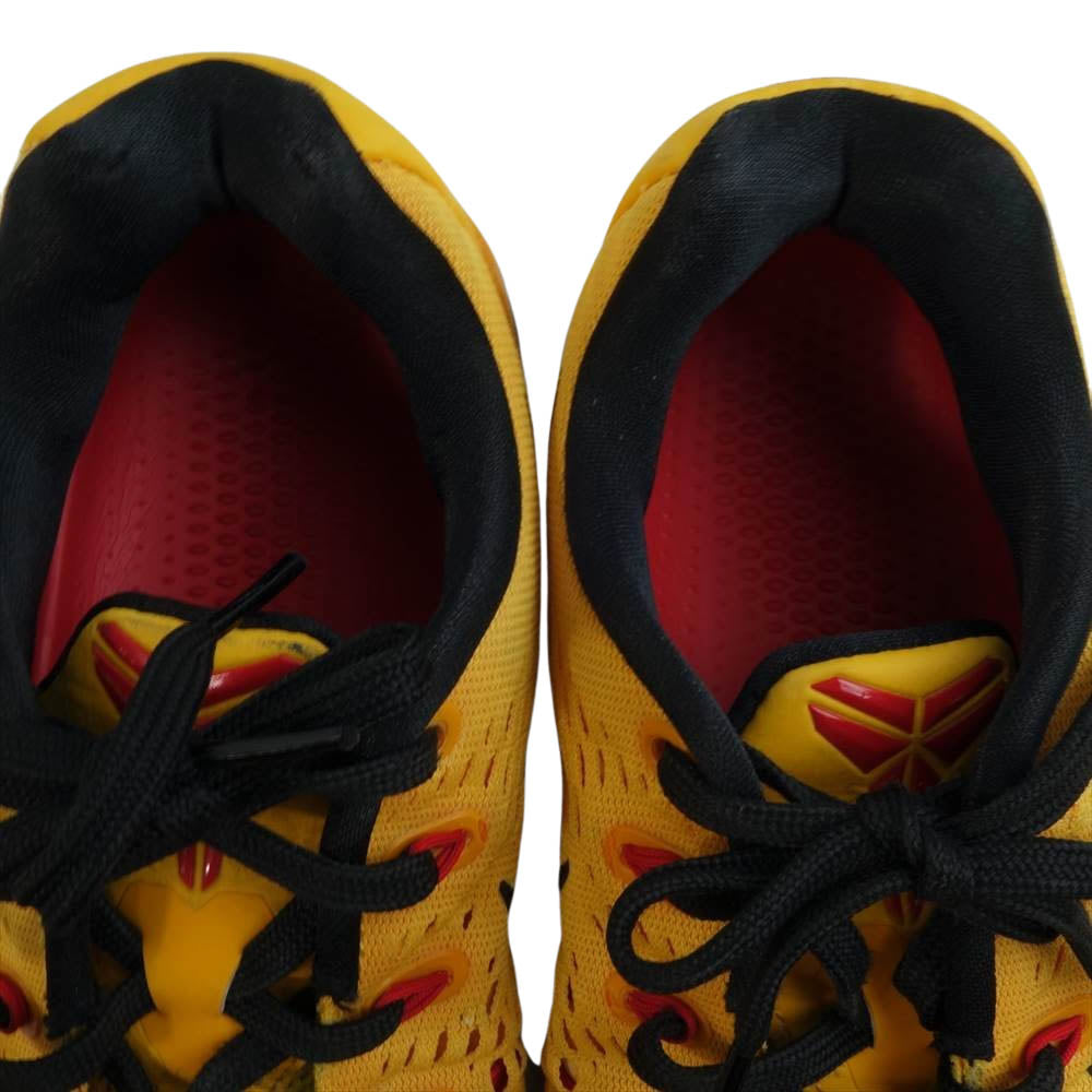 NIKE ナイキ 646701-700 KOBE 9 EM UNIVERSITY GOLD コービー ブルース リー スニーカー イエロー系 27【中古】