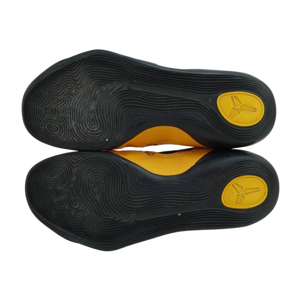 NIKE ナイキ 646701-700 KOBE 9 EM UNIVERSITY GOLD コービー ブルース リー スニーカー イエロー系 27【中古】