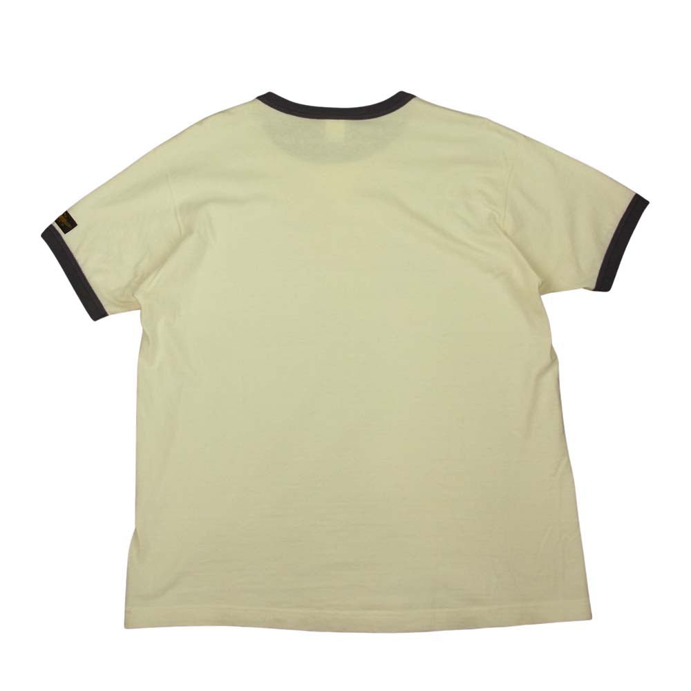 TOY'S McCOY トイズマッコイ LOGO TEE SHIRT ロゴ トリム Tシャツ オフホワイト オフホワイト系 L【中古】