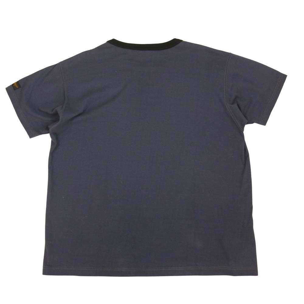 TOY'S McCOY トイズマッコイ LOGO TEE SHIRT ロゴ トリム Tシャツ ネイビー ネイビー系 XL【中古】