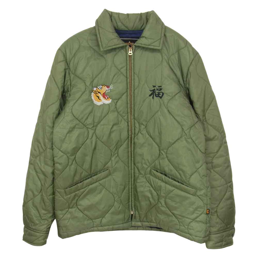 ALPHA アルファ Souvenir Jkt　スーベニアジャケット ベトナムジャケット ベトジャン カーキ系 L【中古】