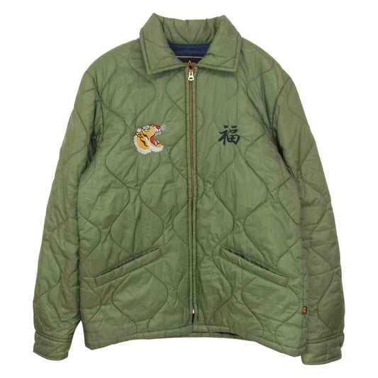 ALPHA アルファ Souvenir Jkt　スーベニアジャケット ベトナムジャケット ベトジャン カーキ系 L【中古】