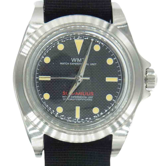 WMT ウォッチ エクスペリメンタル ユニット 607-02 ROYAL MARINE 1950 MK2 SUB-MILIUS MK1-NA リストウォッチ 腕時計 ブラック系【中古】