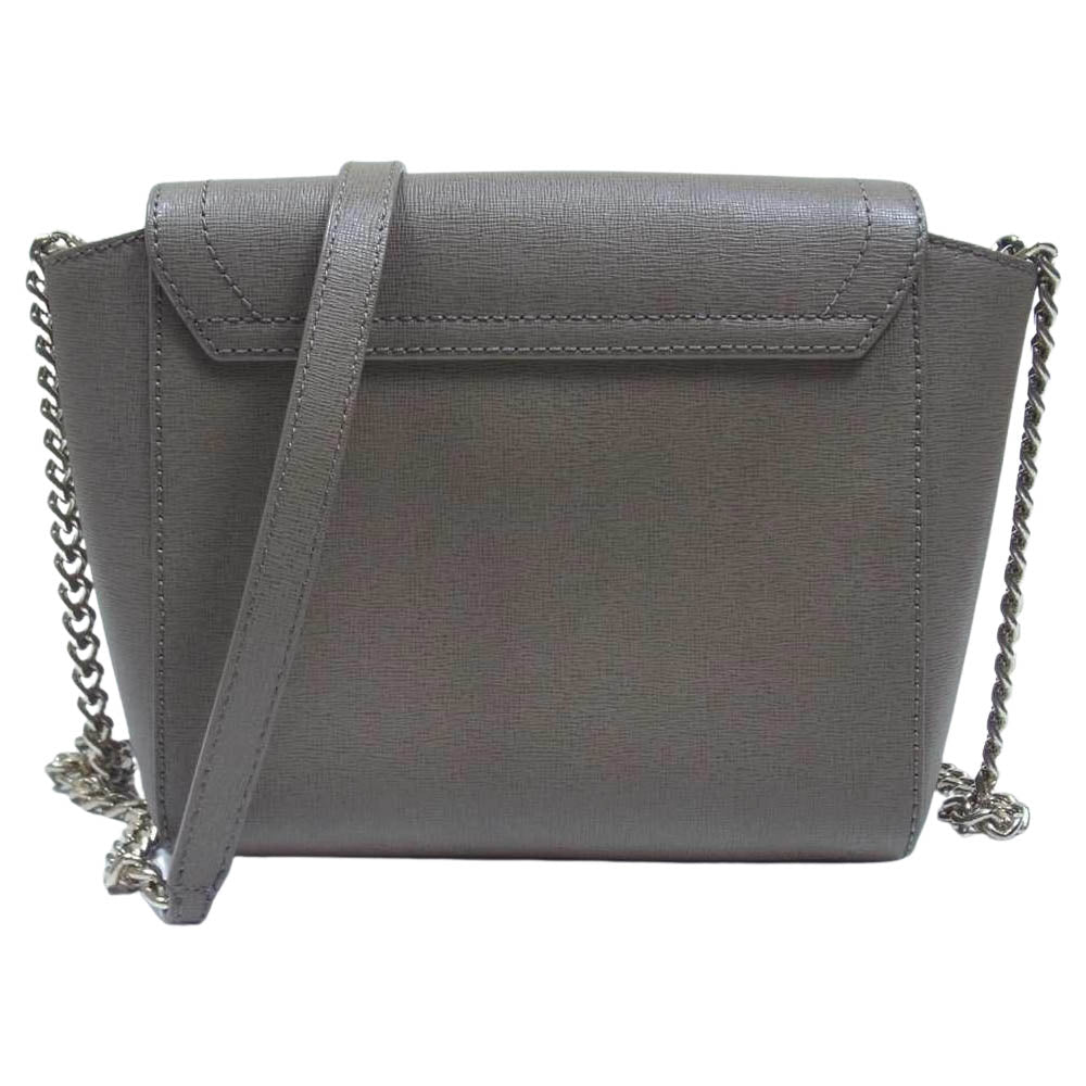 Furla フルラ チェーン ショルダー バッグ グレージュ系【中古】