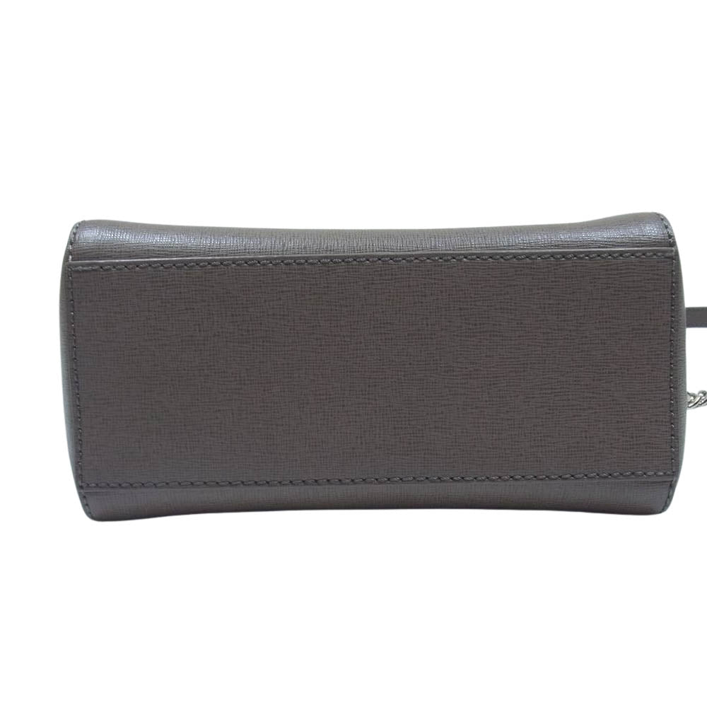 Furla フルラ チェーン ショルダー バッグ グレージュ系【中古】
