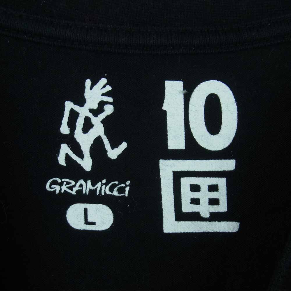 Gramicci グラミチ GMT-20S1527 10匣 TENBOX RUNNINGMAN Tee バックプリント 半袖 Tシャツ ブラック系 L【中古】