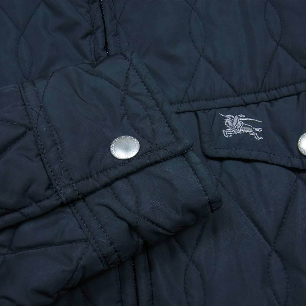 BURBERRY BLUE LABEL バーバリーブルーレーベル キルティング ジップアップ ジャケット ブラック系 L【中古】