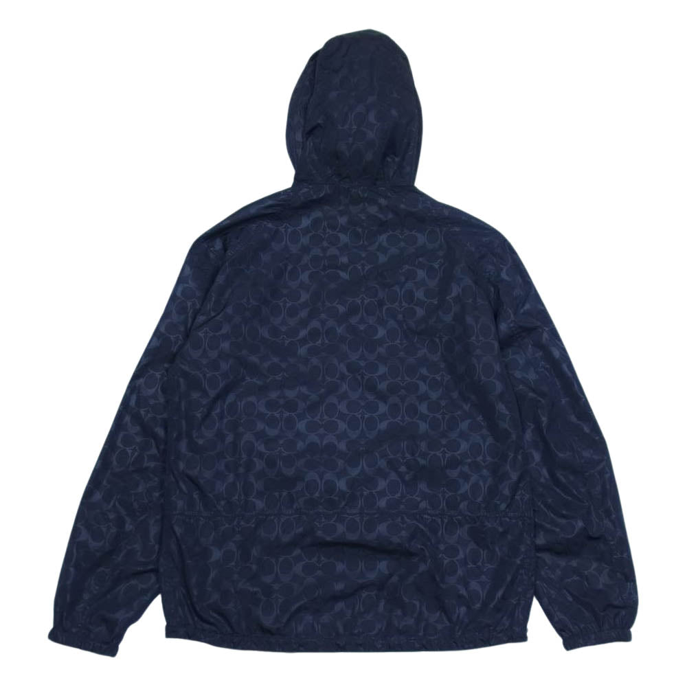 COACH コーチ REV NYLON JKT F67006 リバーシブル シグネチャー ナイロン ジャケット ネイビー系 表記無し【中古】