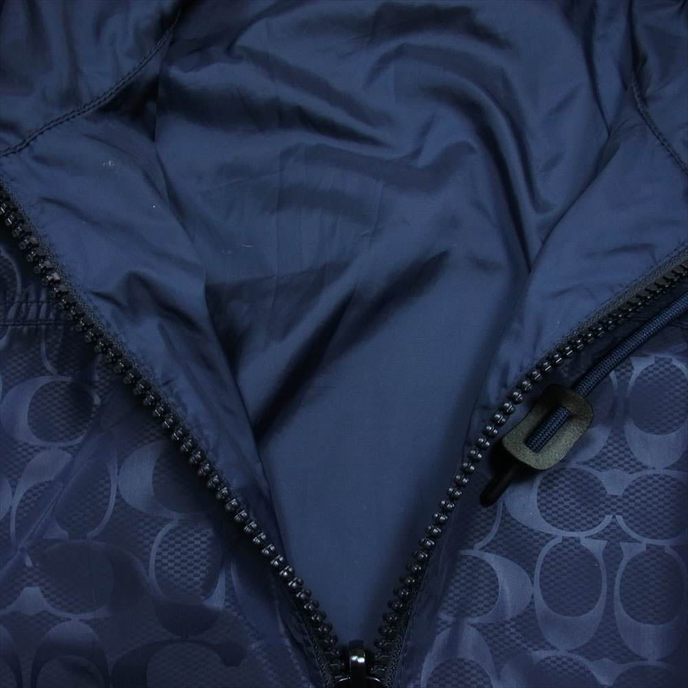 COACH コーチ REV NYLON JKT F67006 リバーシブル シグネチャー ナイロン ジャケット ネイビー系 表記無し【中古】