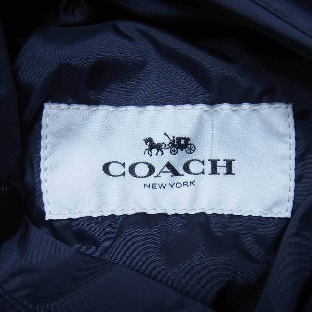 COACH コーチ REV NYLON JKT F67006 リバーシブル シグネチャー ナイロン ジャケット ネイビー系 表記無し【中古】