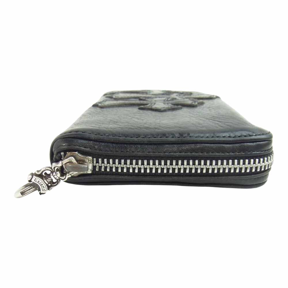 CHROME HEARTS クロムハーツ（原本無） REC F ZIP 3セメタリー ウォレット ブラック系【中古】