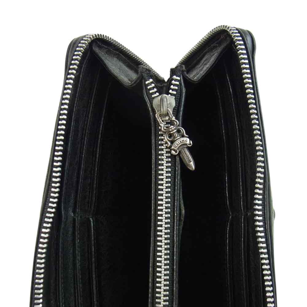 CHROME HEARTS クロムハーツ（原本無） REC F ZIP 3セメタリー ウォレット ブラック系【中古】
