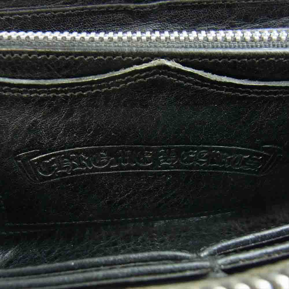 CHROME HEARTS クロムハーツ（原本無） REC F ZIP 3セメタリー ウォレット ブラック系【中古】