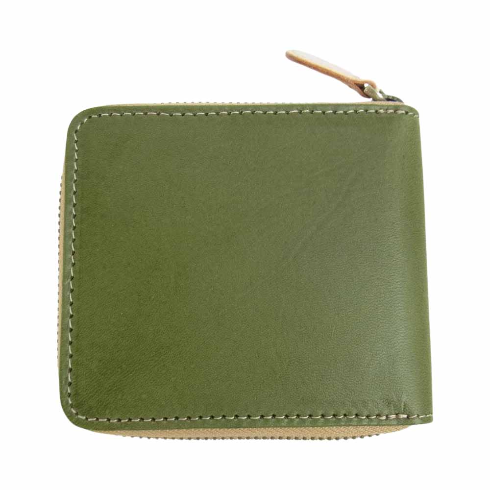 ○★新品 未使用 ヴェルサーチェ ジップアラウンドウォレット 折財布 グリーン ○☆新品 未使用 ヴェルサーチェ ジップアラウンドウォレット 折財布