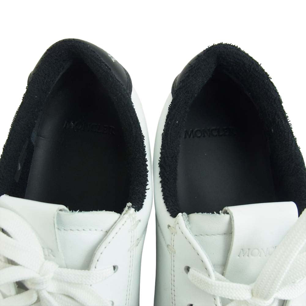 MONCLER モンクレール  GENIUS 8 PALM ANGELS RYANGELS ジーニアス パームエンジェルス カーフレザー ローカット スニーカー ホワイト系 42【中古】