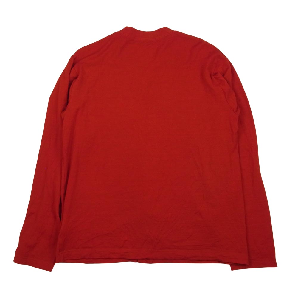 COMME des GARCONS コムデギャルソン HOMME オム HT-T043 AD2007 製品染め ウールジャージー カーディガン レッド系 S【中古】