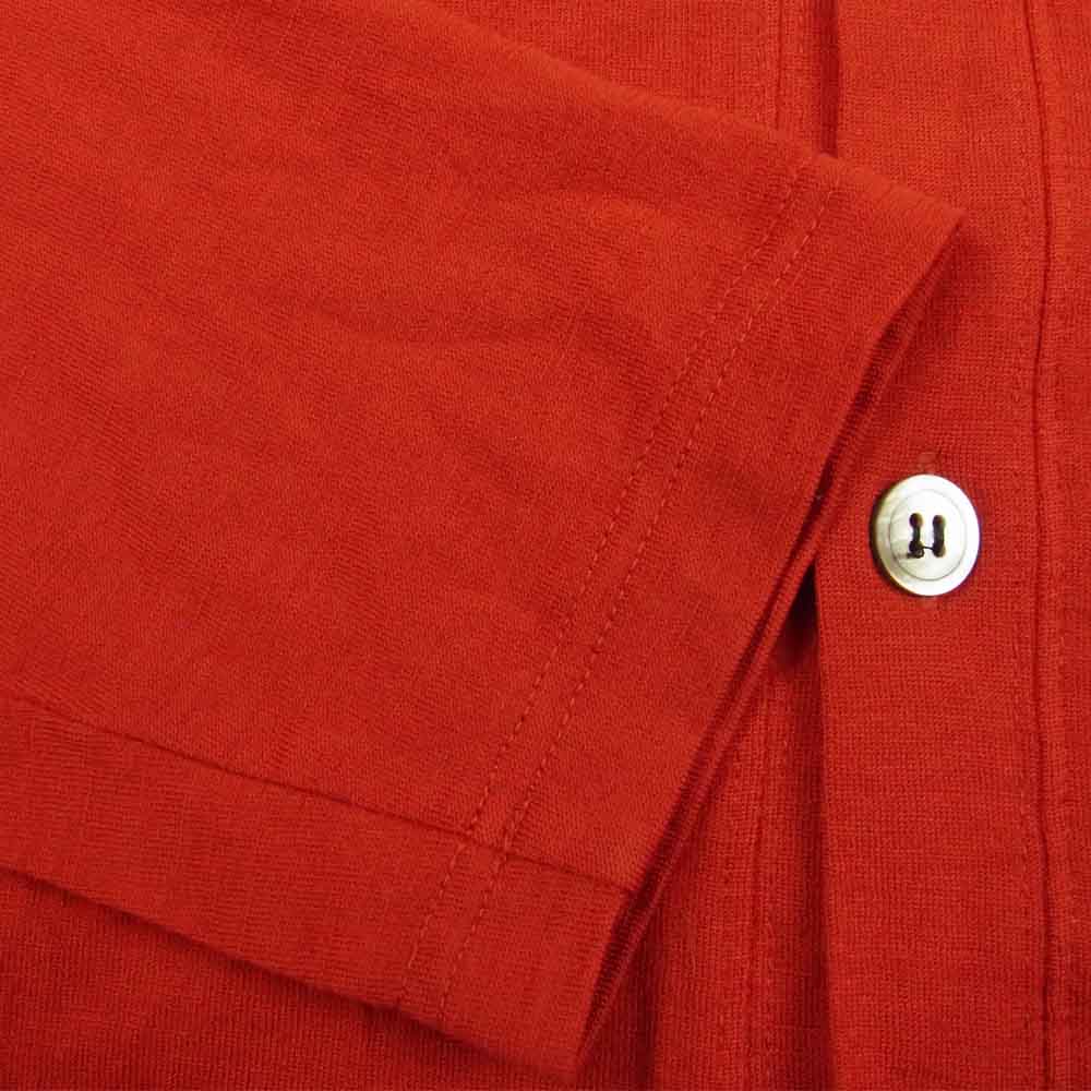 COMME des GARCONS コムデギャルソン HOMME オム HT-T043 AD2007 製品染め ウールジャージー カーディガン レッド系 S【中古】