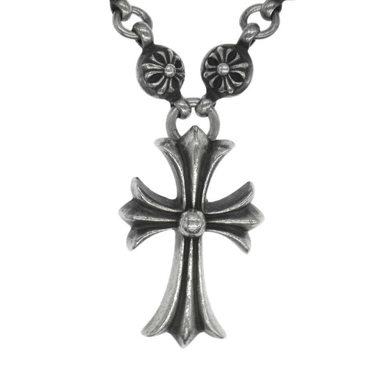 CHROME HEARTS クロムハーツ（原本無） CRSBL CHN SML クロスボールチェーン スモールCHクロス ネックレス シルバー系【中古】