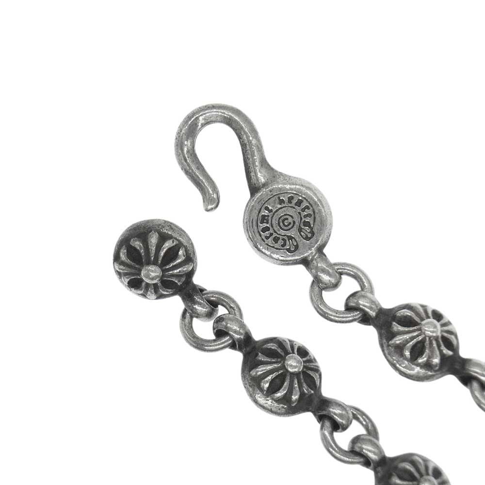 CHROME HEARTS クロムハーツ（原本無） CRSBL CHN SML クロスボールチェーン スモールCHクロス ネックレス シルバー系【中古】