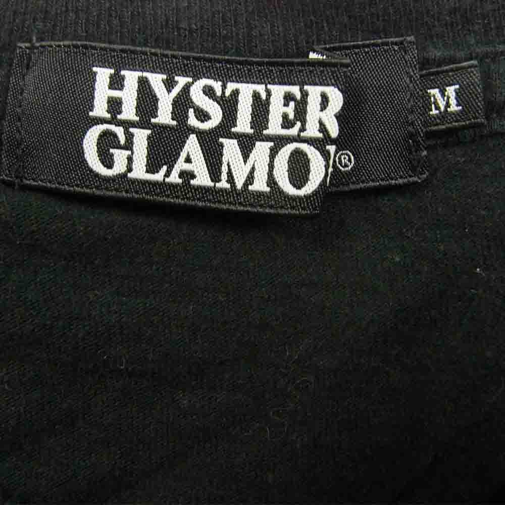 HYSTERIC GLAMOUR ヒステリックグラマー 0212CT10 STILL CRAZY ROCK ME BABY プリント 半袖 Tシャツ ブラック系 M【中古】