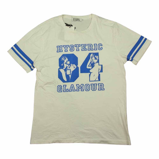 HYSTERIC GLAMOUR ヒステリックグラマー 0251CT18 84プリント 半袖 Tシャツ ホワイト系 M【中古】