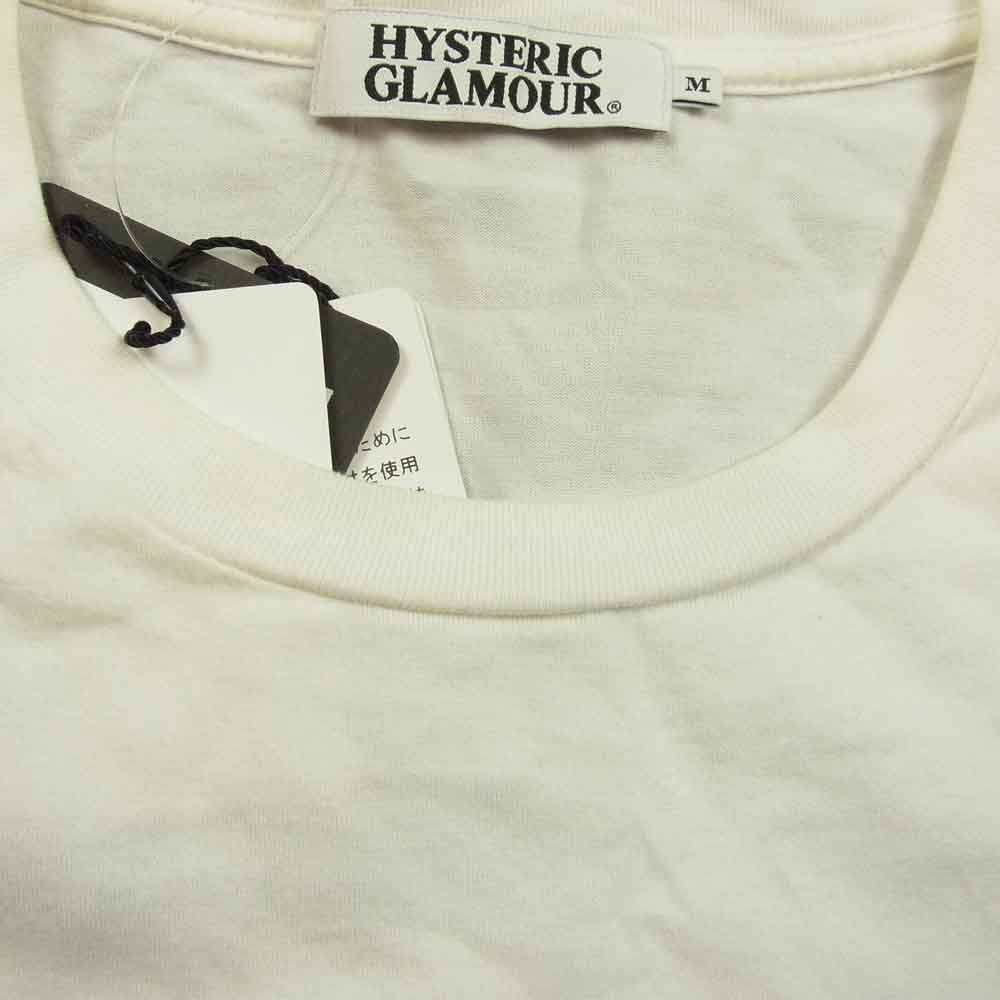 HYSTERIC GLAMOUR ヒステリックグラマー 0251CT18 84プリント 半袖 Tシャツ ホワイト系 M【中古】
