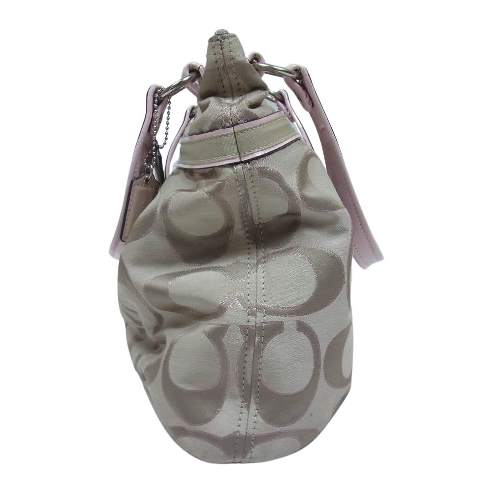 COACH コーチ L1120-18979 シグネチャー キャンバス トート バッグ ベージュ系【中古】